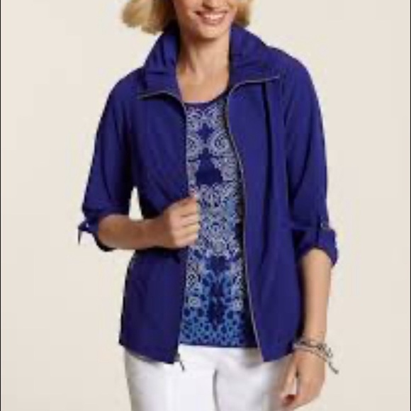 Chico’s ZENERGY
Neema Solid Dobby Detail Jacket Size 3 U.S. Size 16/18 - Picture 1 of 7